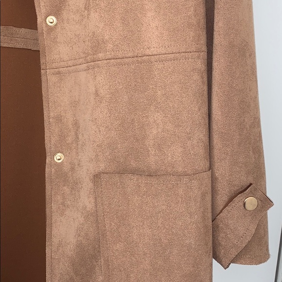 Faux Suede Coat - Picture 3 of 5